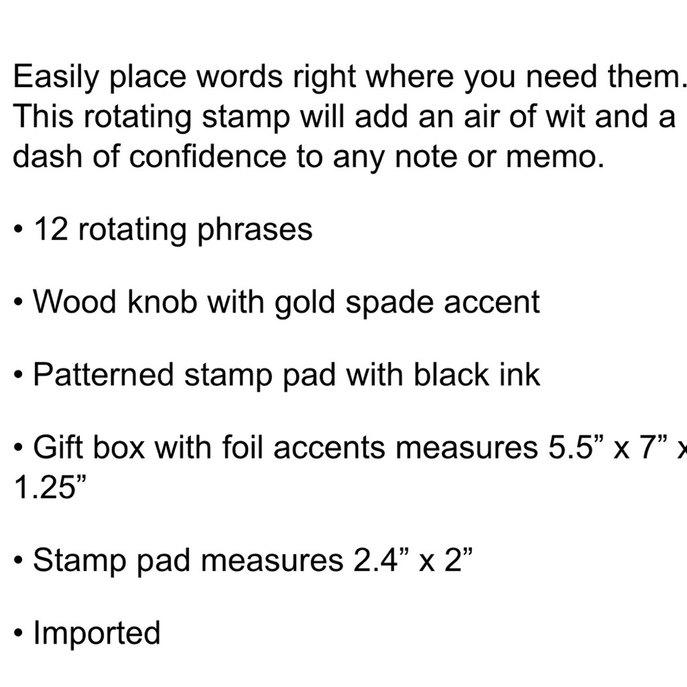 🆕 Kate Spade Call to Action Rotating Ink Stamper - Picture 6 of 7